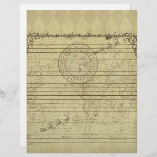 Sinters speciale briefhoofd van de Noordpool (Voorkant / Achterkant)