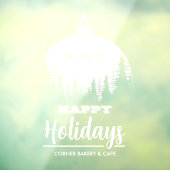 Sinterse Ornament Prettige feestdagen Raamsticker (Vel 3)