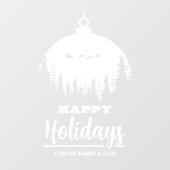 Sinterse Ornament Prettige feestdagen Raamsticker (Vel)