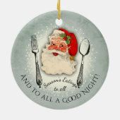 Sinterseizoenen die met kerst eten keramisch ornament (Achterkant)