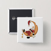 Sinterslaap op Moon Tshirts en Gifts Vierkante Button 5,1 Cm (Voorkant /achterkant)