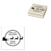 Sinterslee met rendier - speciale aflevering rubberstempel (Gestempeld)