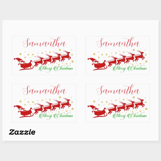 Sinterslee Rechthoekige Sticker (Vel)