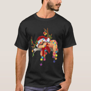 Sintersloze koninklijke rendierlichtkerstliefde t-shirt