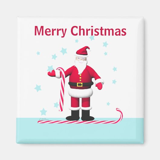 SintersnoepCane en Kerstmis Magneet (Voorkant)