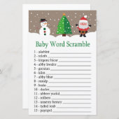 Sinterspel met sinterklaas en snowman Baby (Voorkant / Achterkant)