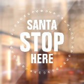 Sinterstop hier is leuk grappig raamsticker (Vel 2)