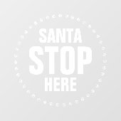 Sinterstop hier is leuk grappig raamsticker (Vel)