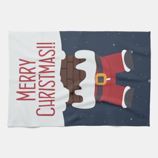 Sinterstuck in de schoorsteen theedoek (Horizontaal)