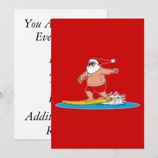 Sintersurfen Kaart (Voorkant / Achterkant)