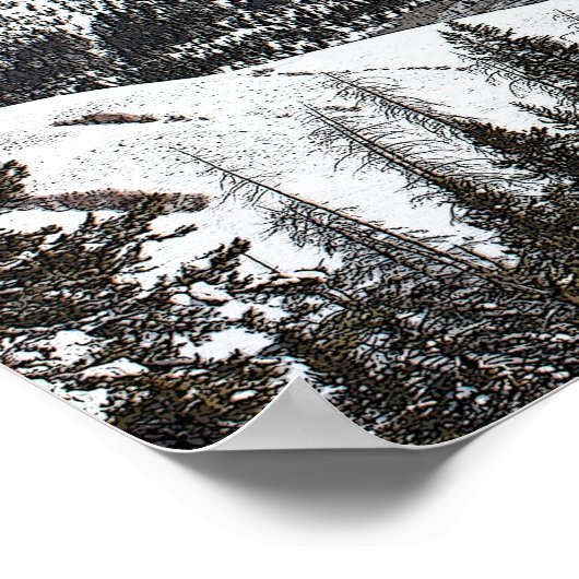 Sintervliegend hoog over de maan poster (Hoek)