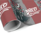 Sinterwerkpapier voor prettige kerstcyclus cadeaupapier (Rol Hoek)