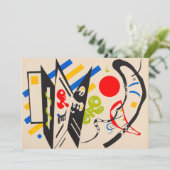 Sinthesi stencil van Wassily Kandinsky Bedankkaart (Staand voorkant)