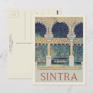 Sintra Moorish decoration illustration Portugal Briefkaart