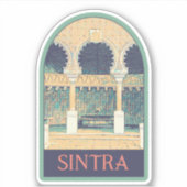 Sintra Moorish style illustration Portugal Sticker (Voorkant)