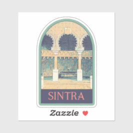 Sintra Moorish style illustration Portugal Sticker