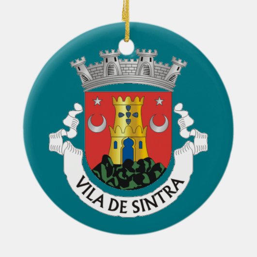 Sintra Pena Circle Ornament (Achterkant)