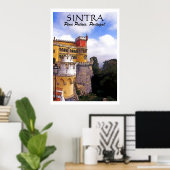 SINTRA, Pena Palace, foto-poster Poster (Thuiskantoor)