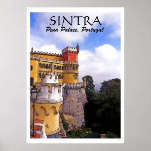 SINTRA, Pena Palace, foto-poster Poster