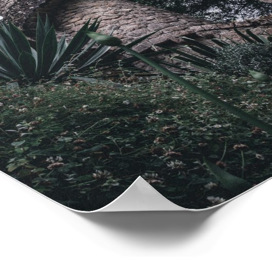 Sintra, Portugal - Blick auf den Turm einer Burg Poster (Hoek)