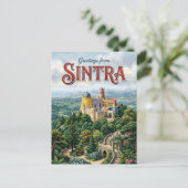 Sintra Portugal Briefkaart (Staand voorkant)