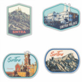 Sintra Portugal illustratieverpakking Sticker (Voorkant)