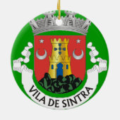 Sintra Portugal kerstversiering Keramisch Ornament (Achterkant)