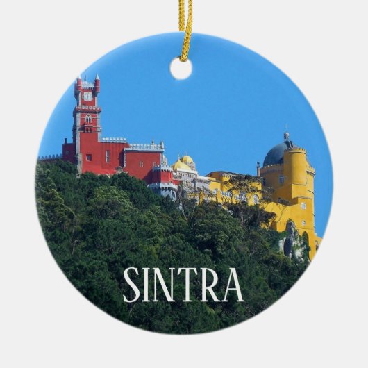Sintra Portugal kerstversiering Keramisch Ornament (Voorkant)