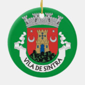 Sintra Portugal kerstversiering Keramisch Ornament (Achterkant)