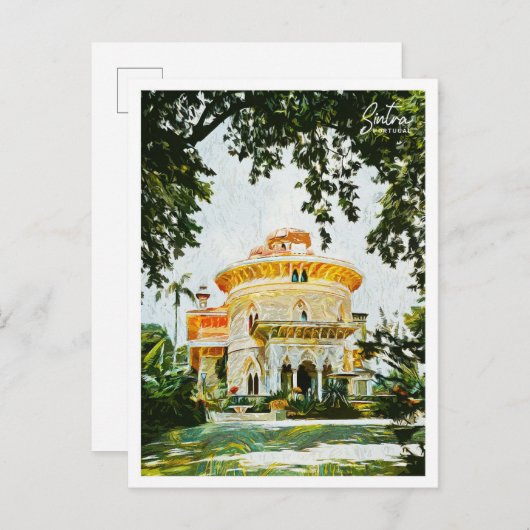 Sintra Portugal Mooi olieverflandschap Briefkaart (Voorkant / Achterkant)