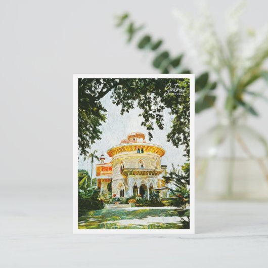 Sintra Portugal Mooi olieverflandschap Briefkaart (Staand voorkant)