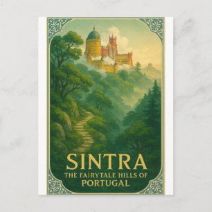 Sintra, Portugal Reisposter Briefkaart