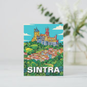 Sintra Portugal Reizen Briefkaart (Staand voorkant)