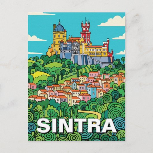 Sintra Portugal Reizen Briefkaart (Voorkant)