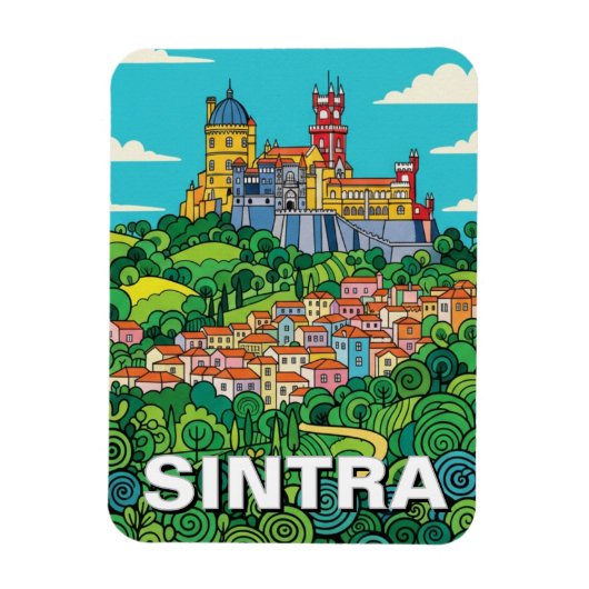Sintra Portugal Reizen Magneet (Verticaal)