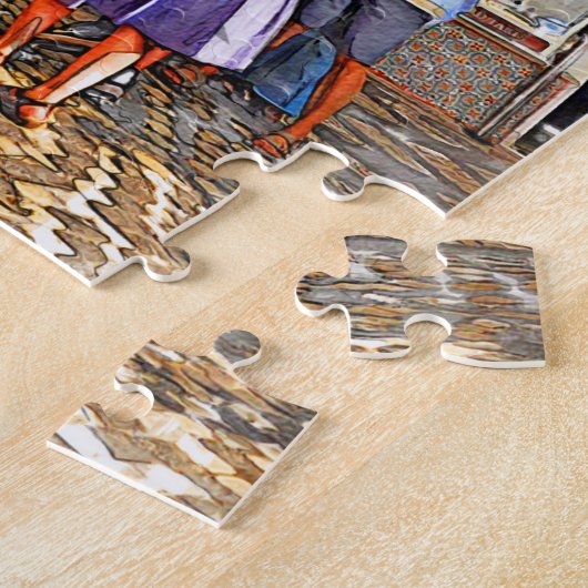 Sintra straten- Het echte Portugal Legpuzzel (Zijkant)