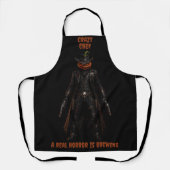 Sinuister Pompoen Sheriff Cowboy Jack-o'-Lantern G Schort (Voorkant)