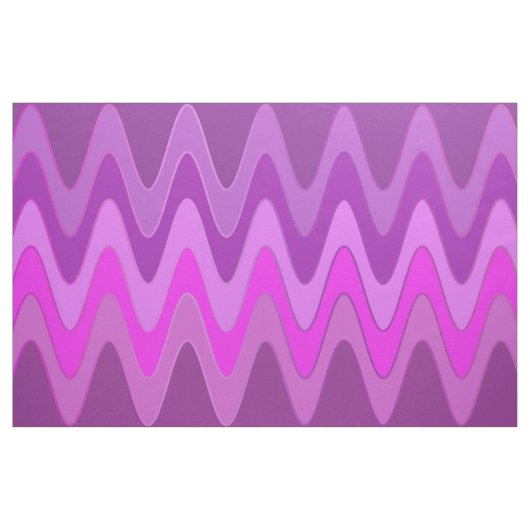 Sinus Waves roze + uw ideeën Stof (Yard (91,4 cm))
