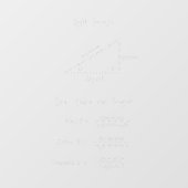 sinuscosine Tangent rechter driehoek geometrie dec Raamsticker (Vel)