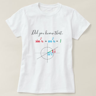 Sinuscosinus Wiskunde Identiteit Aangepast T-shirt