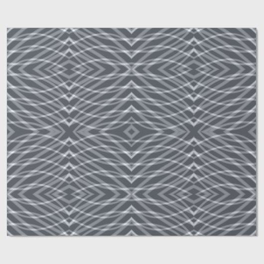 Sinusgolf Pulse Signal Modern Abstract kunstontwer Cadeaupapier (Vlak)