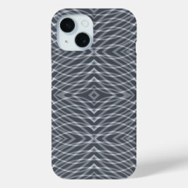 Sinusgolf Pulse Signal Modern Abstract kunstontwer iPhone 15 Case