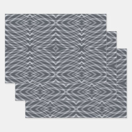 Sinusgolf Pulse Signal Modern Abstract kunstontwer Inpakpapier Vel