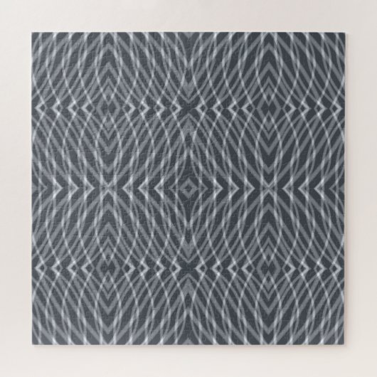 Sinusgolf Pulse Signal Modern Abstract kunstontwer Legpuzzel (Horizontaal)