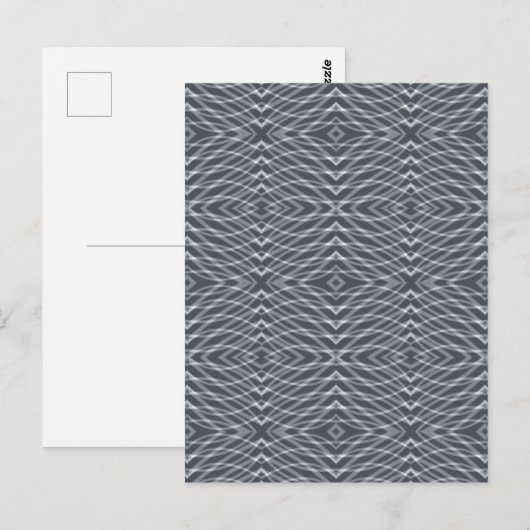 Sinusgolf Pulssignaal Moderne Abstracte Kunst Desi Briefkaart (Voorkant / Achterkant)