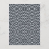 Sinusgolf Pulssignaal Moderne Abstracte Kunst Desi Briefkaart (Voorkant)