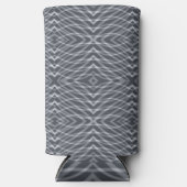 Sinusgolf Pulssignaal Moderne Abstracte Kunst Ontw Seltzer Blikjeskoeler (Voorkant)