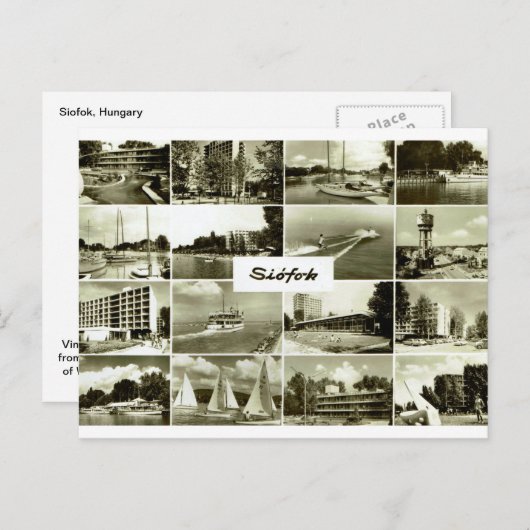 Siófok, Hongarije Briefkaart (Voorkant / Achterkant)
