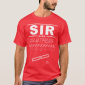 Sion Airport SIR T-shirt (Voorkant)