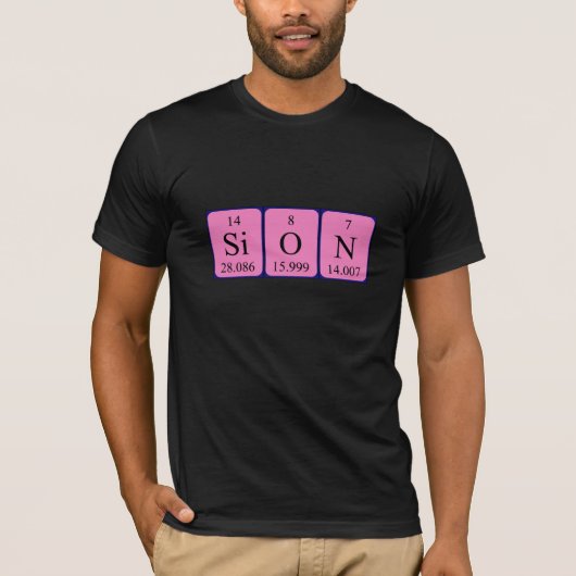 Sion periodieke lijstnaam shirt (Voorkant)